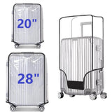 Waterproof Wheeled Suitcase Dust Cover Clear PVC Suitcase Cover Protectors Transparent Luggage Covers Dustproof Travel Sleeve