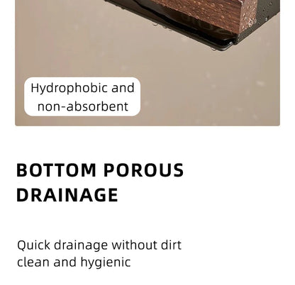 Estantes de baño para inodoro de nogal con trípode. No requiere perforación. Estilo nórdico. Madera maciza pura, resistente al agua y a la humedad.