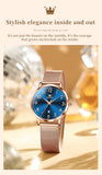 OLEVS 5653 Woman Watches Elegant Original Quartz Watch Waterproof Arabic Numerals Mesh Belt Date Ladies Watch Set Bracelet Watch