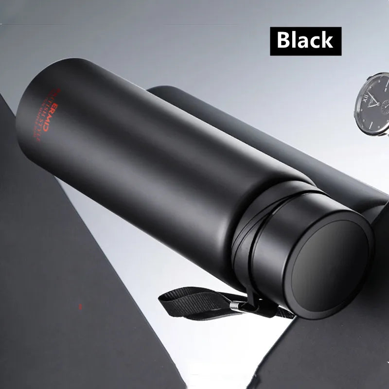 1000ml/1600ml Double Stainless Steel Vacuum Flask With Filter Large Capacity Portable Sport Thermos Mug Coffee Tea Tumbler