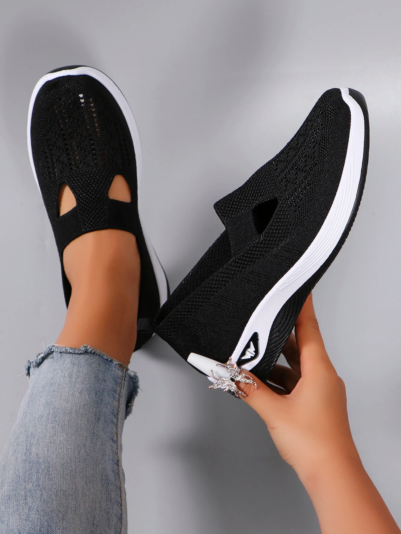 Zapatillas deportivas de primavera para mujer, modernas, transpirables, ligeras, antideslizantes, resistentes al desgaste, informales, planas.