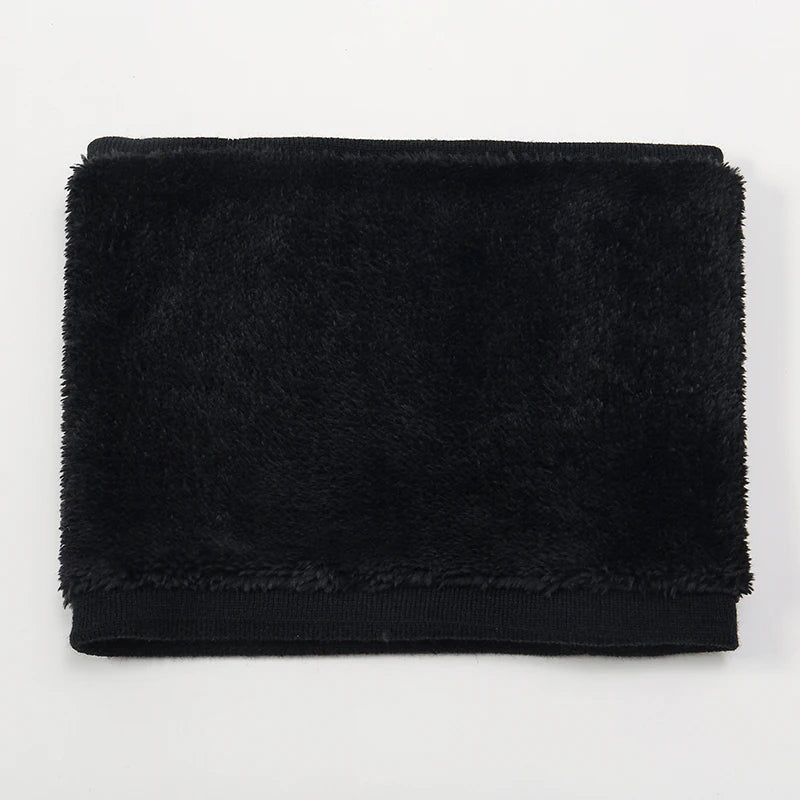 Bufanda cálida de invierno 2023 para mujer, de punto, con anillos de felpa, lisa, para hombre y mujer.