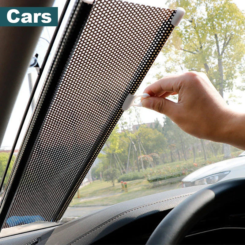 Persianas enrollables universales, parasol con ventosa, cortina opaca para coche, dormitorio, cocina, oficina, ventana, cortinas parasol sin clavos