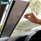 Persianas enrollables universales, parasol con ventosa, cortina opaca para coche, dormitorio, cocina, oficina, ventana, cortinas parasol sin clavos