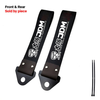 Correa de remolque colgante para coche con cultura de carreras JDM, cuerda de remolque, cinta, parachoques, accesorios para NOS HKS Initial D