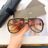 Original Factory For DIYTA DT GRAND-DECADE DTS460-A With Brand Box Popular Luxury Design Alloy Frame Oval Men Women Sunglasses