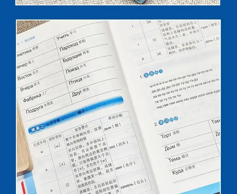 Learn Russian From Scratch Chinese-Russian Bilingual Books Russian Multimedia Classroom From Scratch Language Learning Book