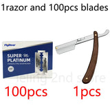 Stainless Steel Folding Shave Knife Beard Straight Razor Hair Dressing Tool Men Manual Convenience Hair Trimmer Shaver Barbeador