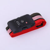 TSA Password Customs Lock Luggage Cross Belt Adjustable Travel Suitcase Band Luggage Suitcase Rope 2M Straps Travel Accessories