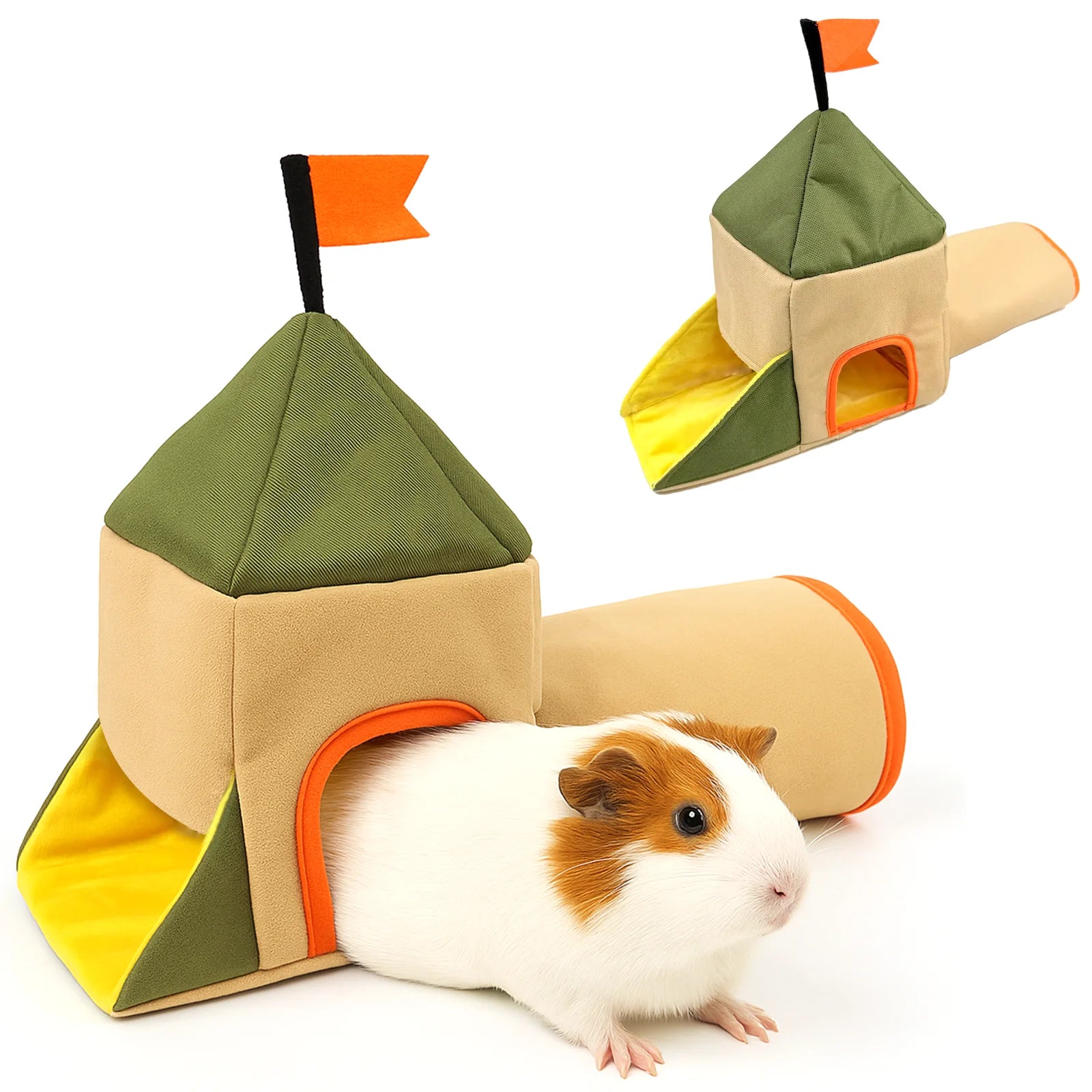 New Little Pet Hiding Place Hamster Guinea Pig Toy House Landscaping Small House Little Pet Tunnel House Little Pet Products