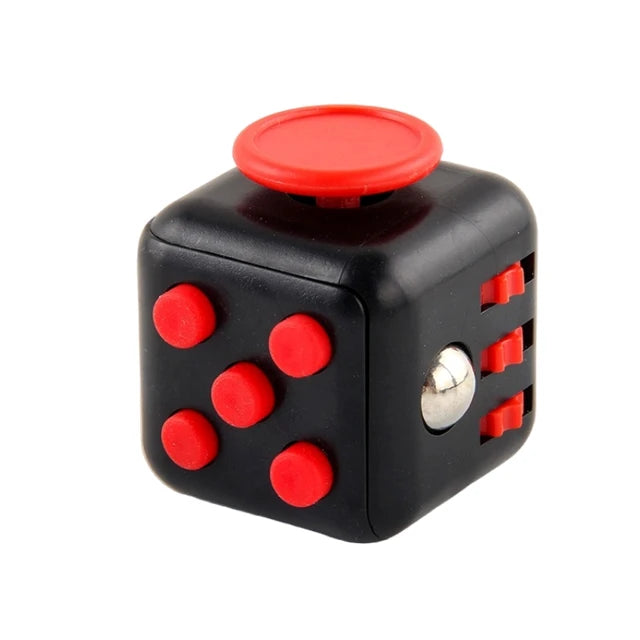 Anti-Irritability Decompression Toy, Hand Pinching, Anxiety Relief, Playable Fingertip Dice, Magic Cube, 6 Sides 