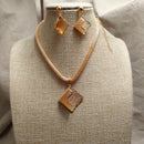 Jewelry Set For Women  Gold Plated With Necklace Pendant Nigerian Wedding Jewelry