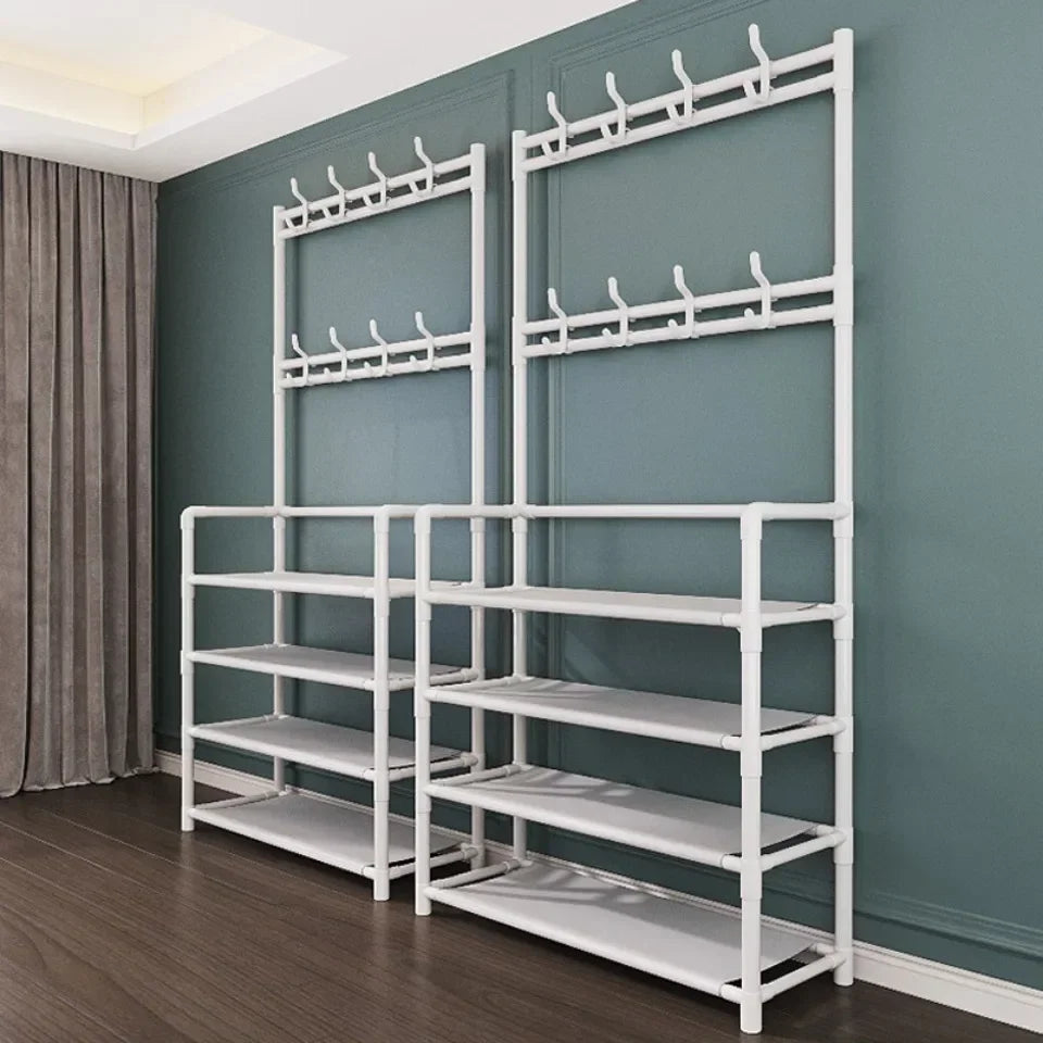 Zapatero multicapa para el hogar, multifuncional, para dormitorio, armario para zapatos y abrigos
