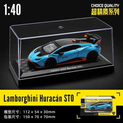 CCA 1:43 BMW Gulf Oil Station Shell Station McLaren Lamborghini Series Racing Alloy Car Model Toy Car Casting Pullback Function