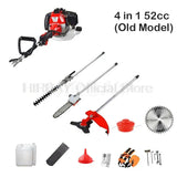 Lawn Mower Hedge Trimmer Chainsaw Gasoline Engine Strimmer Chainsaw High Branch Pruning Hedge Cutter Multi-Purpose Garden Tools