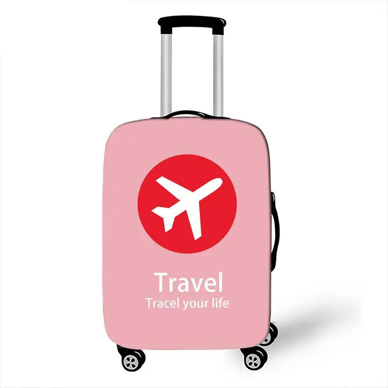 Aircraft Series Luggage Cover High Elasticity Thickened Luggage Case Cover Dust Protection Cover Travel Accessories Packing