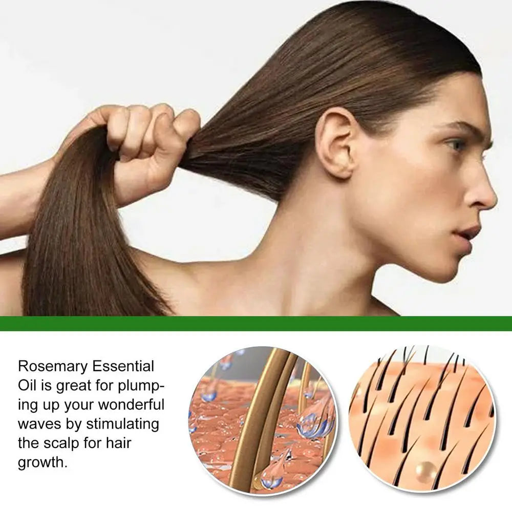 Rosemary Essentiall Oil Hair Growth Products Organic Hair Products Scalp Hair Strengthening Oil For Nourish Shiny Hair Healthy