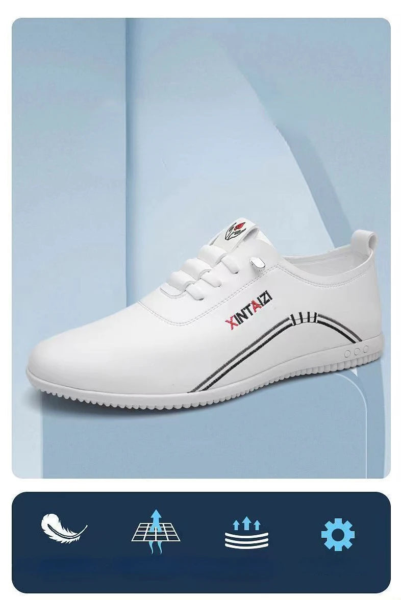 2024 New Casual Shoes for Men Fashion Lightweight Men Walking Shoes Comfortable Slip-on Loafers Outdoor All-Match Men Flat Shoes