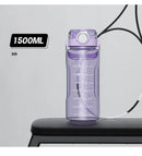 1.5L-2L Summer Large Capacity Kettle, Double Drinking Cup, Outdoor Sports Fitness Water Bottle, Straw Cup Drinking Utensils