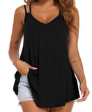 Plus Size 2024 Solid Color Halter Top Backless Vest
