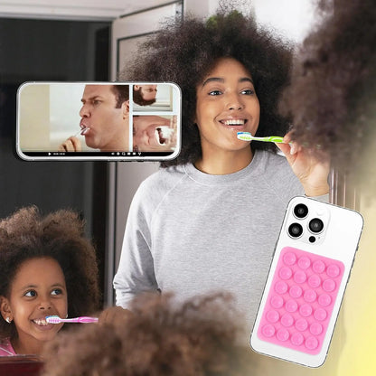 Strong Grip Phone Holder Adhesive Silicone Suction Phone Case Mount Anti-Slip Hands-Free Sticky Cell Phone Grip Stands