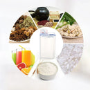 1Pc Sealed Cereal Insect-Proof Rice Bucket with Measuring Cup Transparent Rotary Food Moistureproof Tank Kitchen Storage Box 2KG