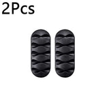 10/1Pcs Self-adhesive Cable Clips Silicone USB Cable Holder Organizer Wire Cord Management Clips for Home Office Desktop Tidy