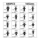 Auto Plastic Bumper Fastener Rivet Retainer Push Type Engine Cover Fastener Fender Car Door Trim Panel Clip