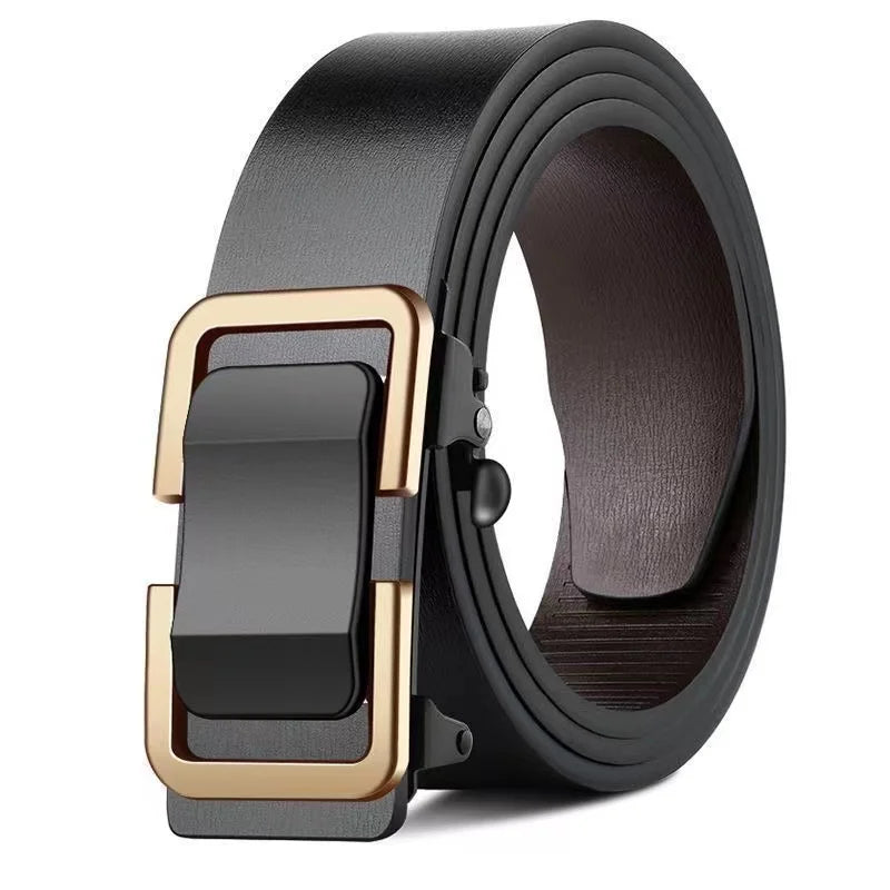 Cinturones de marca famosa para hombre, cinturones de cuero genuino de lujo de calidad, correa de metal con hebilla automática.