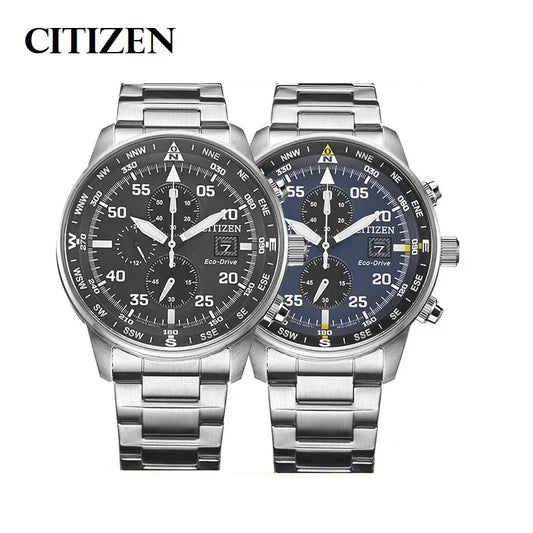 Citizen Fashion Men Stainless Steel Watch Luxury Calendar Quartz Wrist Watch Business Watches for Man Clock Montre Homme