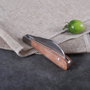 Folding Grafting Knife Grafting Tools Bonsai Pruning Knife Professional Garden Seedling Fruit Tree Cutter with Wooden Handle