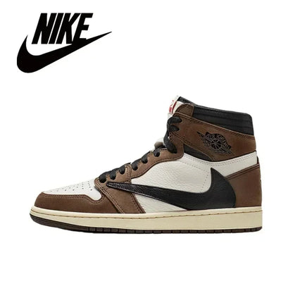 Nike Men's Shoes Air Jordan 1 High AJ1 White Black High Top Retro Basketball Shoes