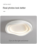 Modern Bedroom Ceiling Light Home Decor Simple Master Bedroom Lamps Nordic Circular Cream Style Living Room LED Lighting Fixture