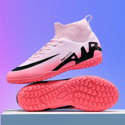 New Outdoor Men Soccer Shoes Adult Kids Long Spikes Football Boots Training Sport Footwear Sneakers Non Slip Training Unisex