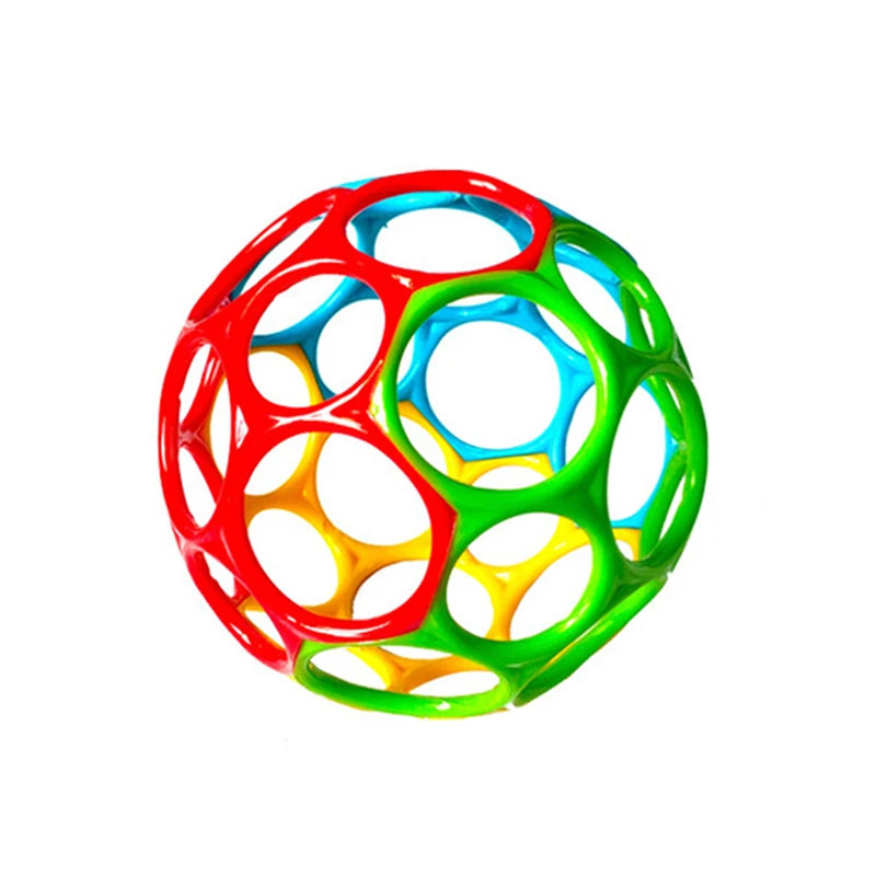 Baby Toys 0 12 Months Rotating Rattle Ball Grasping Activity Baby Development Toy Silicone Teether Sensory Toys for Babies Gifts