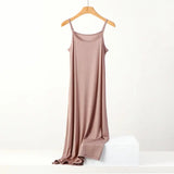 XL to 8XL Lengthen Modal Dress Plus size Spaghetti strap bottoming dresses Halter sundress Camisoles slips Inner Petticoat