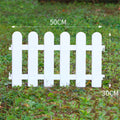 White Edgings Garden Picket Fence Ornamental Grass Lawn Flowerbeds Plant Borders for Indoor and Outdoor Villas
