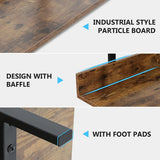 Tribesigns Bookshelf Storage Rack Standing Shelf 5 Tier Industrial Sturdy Bookshelf with Iron Pipe Frame