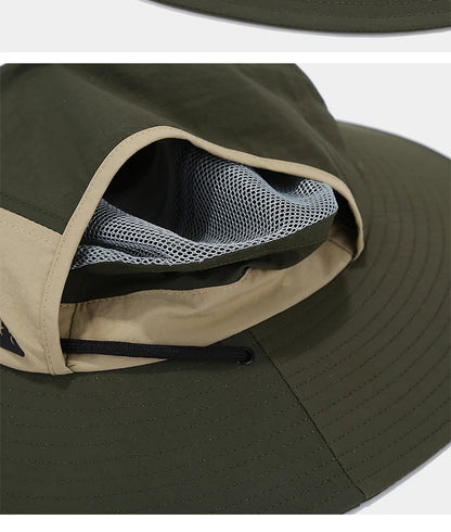Summer Outdoor Sun Protection Hat for Women Men Hiking Fishing Sunscreen Visor Cap Large Brim Shawl Quick Drying Fisherman Hat