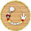 Cartoon Silicone Luminous Beads for Baby, Pacifier Clips, Chain Holder, Teether, Personalized English and Russia Name, Kawaii Toy 