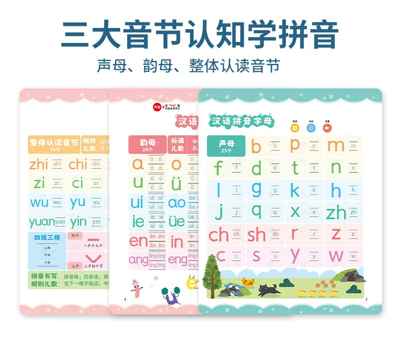 Chinese Pinyin Audiobook, Comprehensive Chinese Language Knowledge Learning, Children's Cognitive Early Education