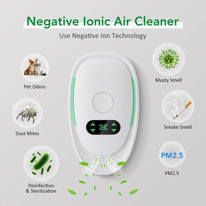 Air Purifier Plug In Negative Ion Ionizer Air Purifier for Household Quiet Operation Ionizer Mini Air Cleaner Toilet Deodorant