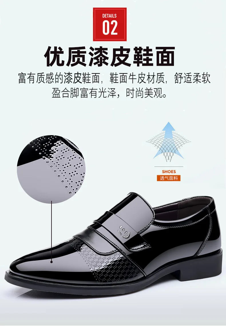 Luxury Men's Leather Shoes Retro Carved Lace-up Brogue Oxford Wedding Men Dress Shoes Male Formal Business Gentleman Office Shoes