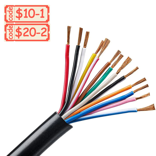 AOHEWEI Trailer Cable 13/7/5 Core 2/5 M Tow Rope Trailer Cable Black For Caravans Lorries Pkl Industry Trailer Accessories