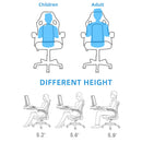 Allinlife gaming chair 130 kg load capacity ergonomic gaming chair, gamer chair adjustable height armrests, height adjustable range 100 - 110cm