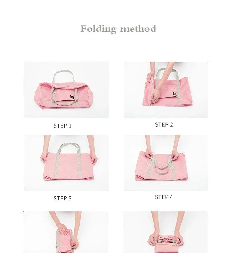 Foldable Travel Bags Nylon Large Capacity Bag Luggage WaterProof Handbags Women Men Travel Storage Clothes Packaging Organizer