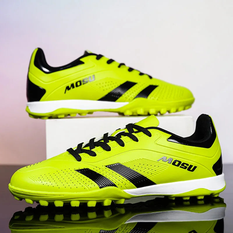 Zapatillas de fútbol para hombre, para exteriores, TF/FG, unisex, para entrenamiento, partido, de alta calidad, ultraligeras, antideslizantes y ligeras.