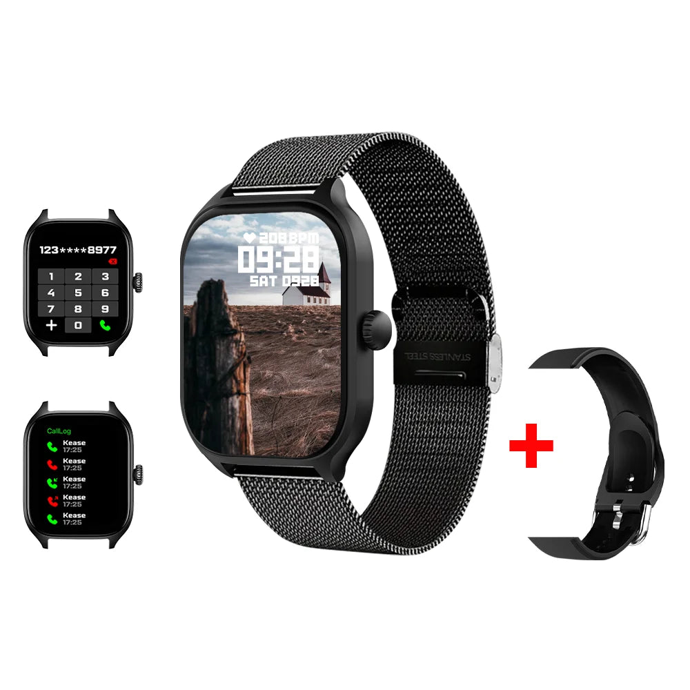 LAXASFIT New H9 Pro Max Smart Watch Dial to Answer Calls Calorie Tracking Heart Rate Oximetry Monitoring Bluetooth Smartwatch