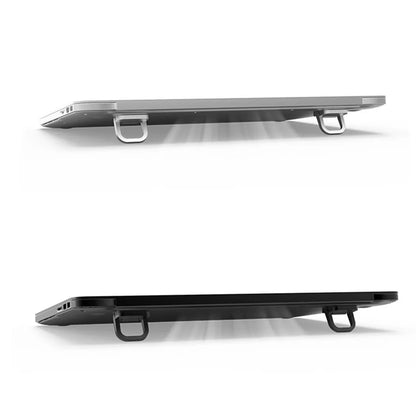 Aluminium Self-Adhesive Laptops Stand Invisible Computer Keyboards Stand Bracket for Desk Foldable Notebook Feet for MacBook Pro
