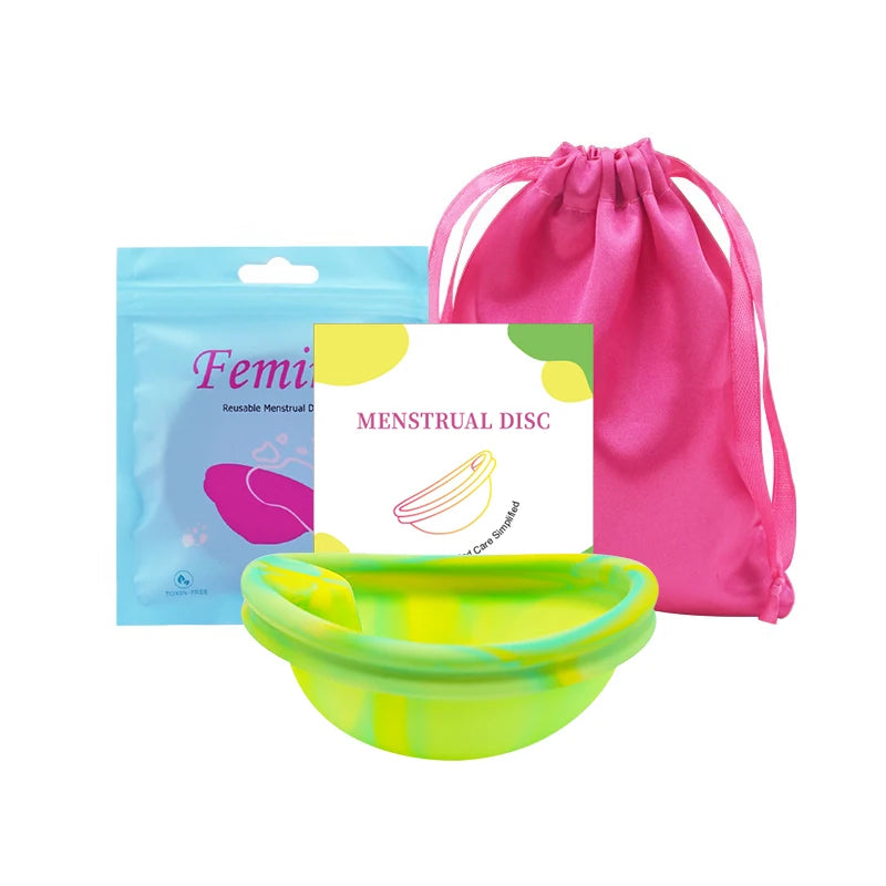 Silicone Menstrual Disc Cup Period Menstrual Collector Menstruation Menstrual Disk Women Health Care Feminine Hygiene Extra-Thin